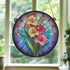 Gladiolus Stained Glass Effect Suncatcher